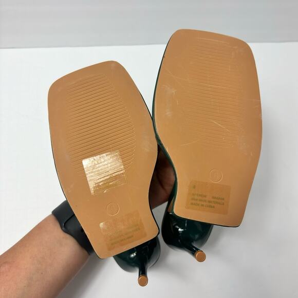 CAPE ROBBIN MAGANA SEXY STILETTO PEEP TOE HIGH HEELS SQUARE TOE SIZE 6 NEW - Picture 7 of 7